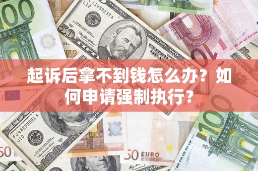北京起诉后拿不到钱怎么办？如何申请强制执行？